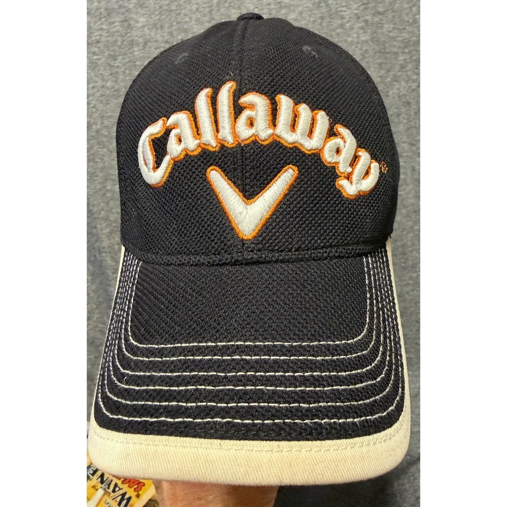 Callaway C-Tech Golf Hat Black Orange FT Fusion Technology Tour i Adjustable Cap